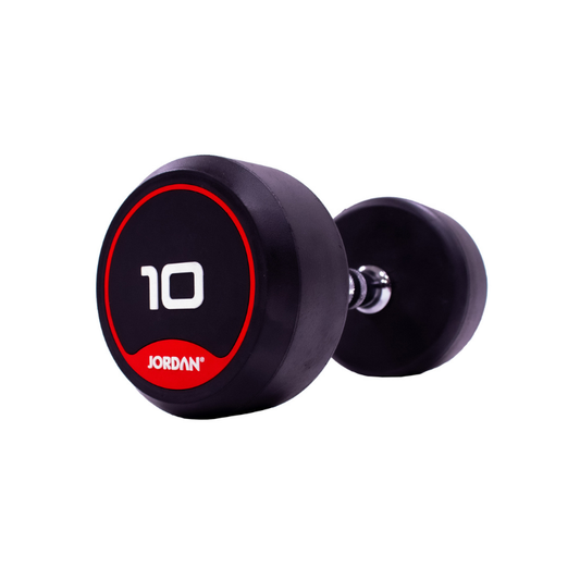 JORDAN Solid Rubber Dumbbells – Premium Weights for Strength & Functional Fitness