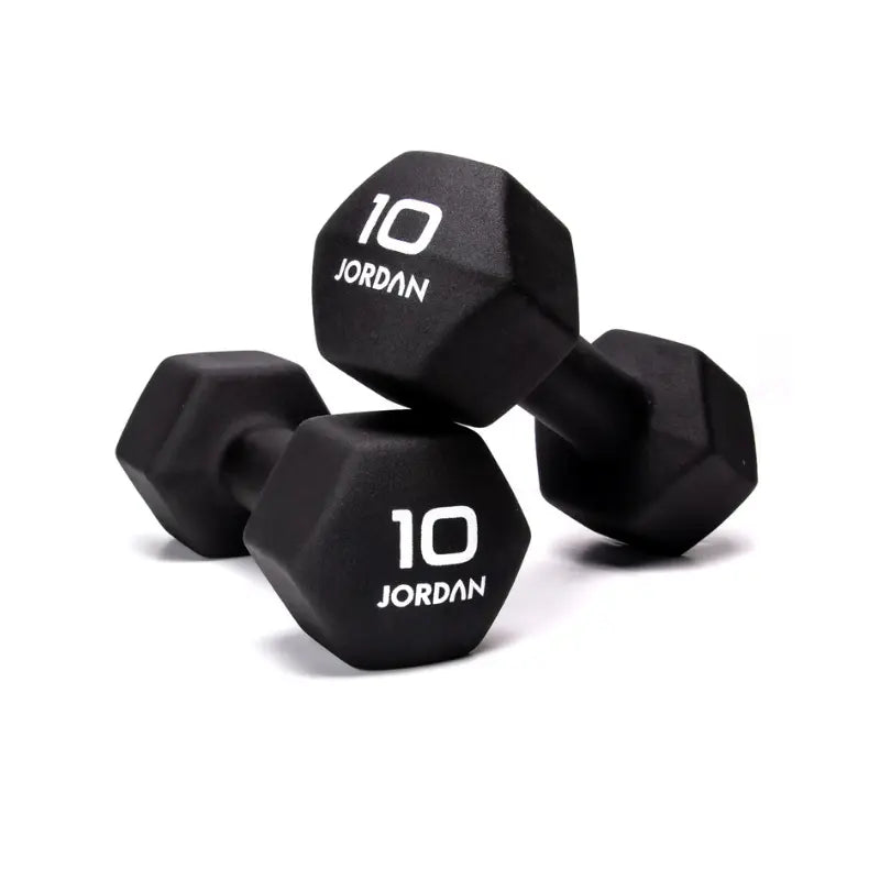JORDAN Neoprene Studio Dumbbells – Colour-Coded Hex Weights for Home & Studio - Home Gym Pro