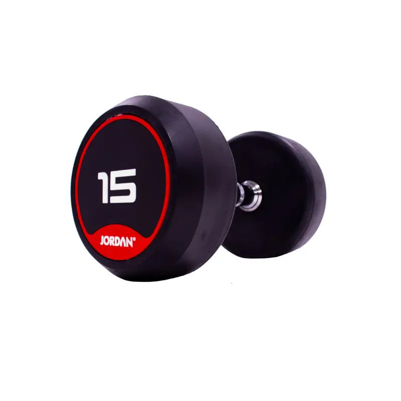 JORDAN Solid Rubber Dumbbells – Premium Weights for Strength & Functional Fitness - Home Gym Pro