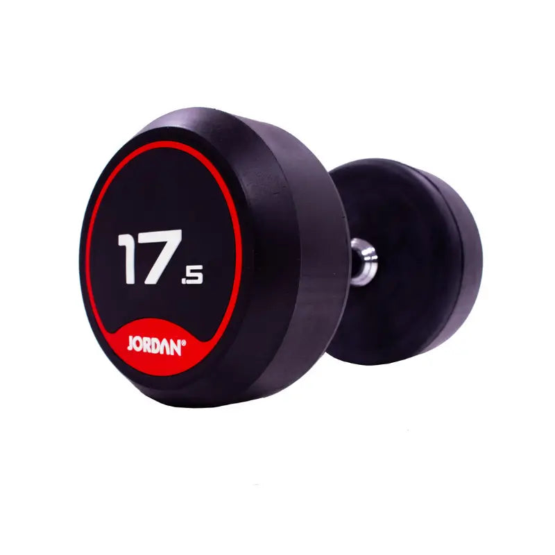 JORDAN Solid Rubber Dumbbells – Premium Weights for Strength & Functional Fitness - Home Gym Pro