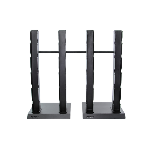 JORDAN Vertical Dumbbell Storage Racks – 10 & 12 Pair Space-Saving Stands