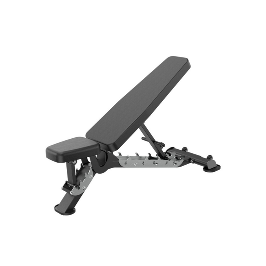 Attack Strength Adjustable Bench – Commercial FID Bench with Hip Thrust Pad & Locking Bar