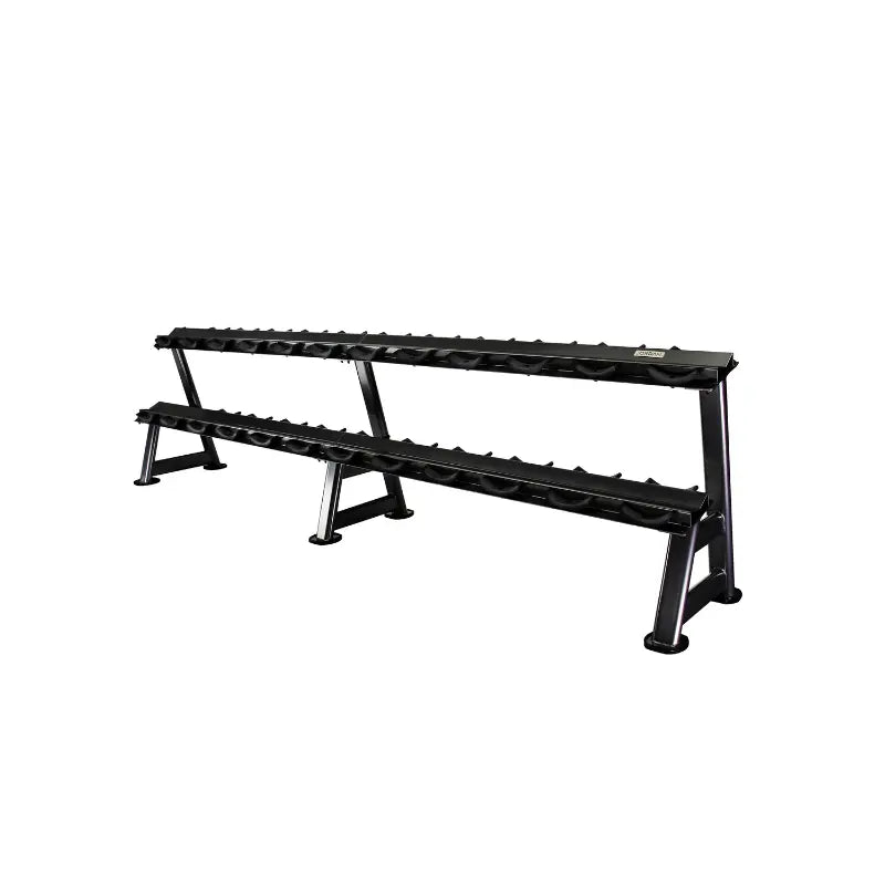 JORDAN 12-Pair Dumbbell Storage Rack – 2-Tier - Home Gym Pro