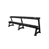 JORDAN 2-Tier Heavy-Duty Steel Dumbbell Storage Rack – 10 Pair - Home Gym Pro