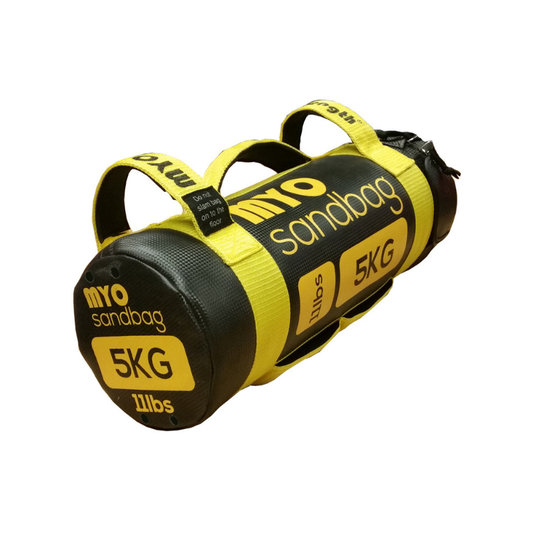 MYO Strength Sandbags – 5kg to 35kg (Durable, Multi-Grip, Colour-Coded)