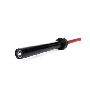 MYO Strength x The Beast Olympic Barbell – 8ft / 24kg | Eddie Hall Signature | 1500lb Rated | 28mm Knurl | Red Ceramic Finish MYO Strength