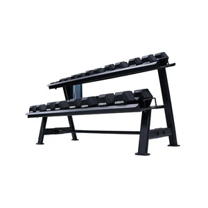 JORDAN Hex Dumbbell Storage Rack – Two & Three Tier Options - Home Gym Pro