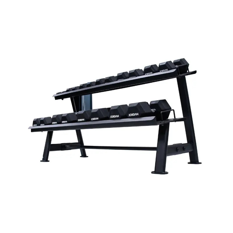 JORDAN Hex Dumbbell Storage Rack – Two & Three Tier Options - Home Gym Pro