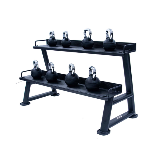 JORDAN Two-Tier Kettlebell Storage Rack – 12 Kettlebell Capacity