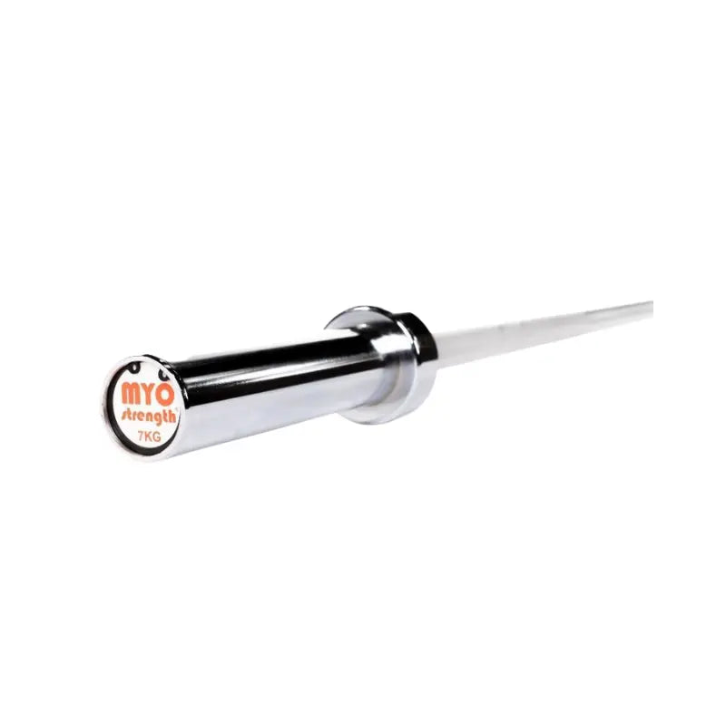 MYO Strength 6ft Olympic Training Bar – 7kg | Aluminium | 2” Plate Compatible | 100lb Max Load MYO Strength