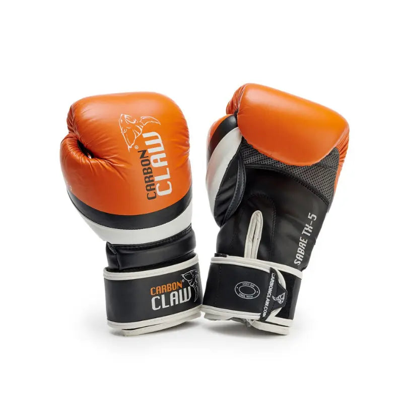 CARBON CLAW Sabre TX-5 Series Spar Training Gloves – Premium Leather Boxing Gloves - Home Gym Pro