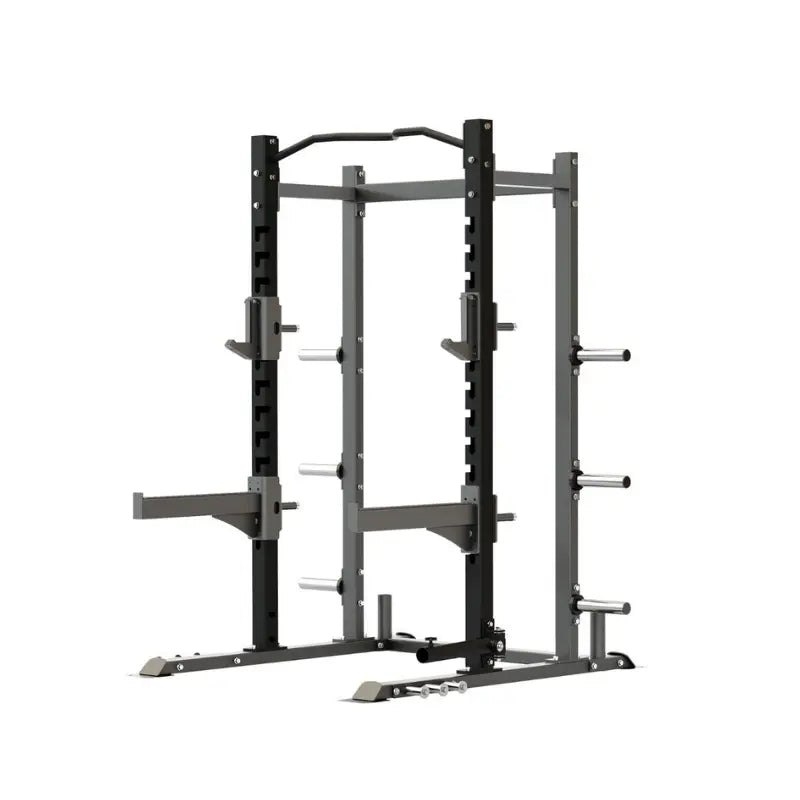 MYO Strength Half Rack | 50x100mm Steel | Integrated Storage & Band Pegs | Compact Power Solution MYO Strength