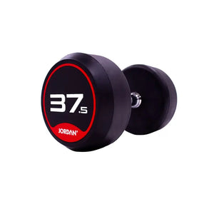 JORDAN Solid Rubber Dumbbells – Premium Weights for Strength & Functional Fitness - Home Gym Pro