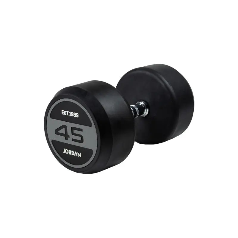 JORDAN Solid Rubber Dumbbells – Commercial-Grade Strength Training Weights - Home Gym Pro