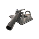 The Jordan JORDAN Multi-Purpose Landmine Trainer in black features an Olympic bar holder, rope anchor, and rotating bracket for functional strength training.