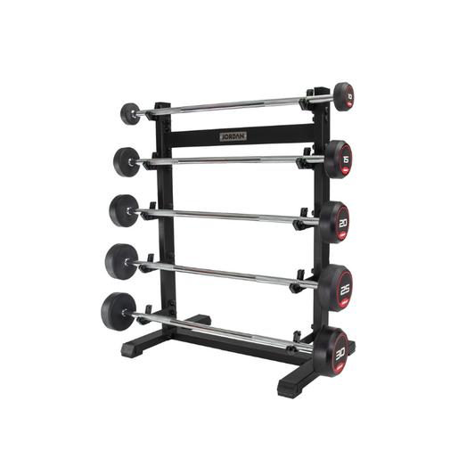 JORDAN Fixed Barbell Rack – Vertical 5-Bar Storage
