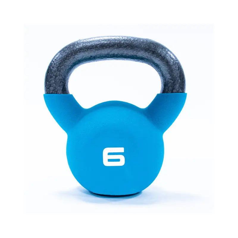 The Jordan JORDAN Neoprene Kettlebell, color-coded in orange with a metal handle and white 24 on the front, is ideal for strength and functional training. Displayed on a white background.
