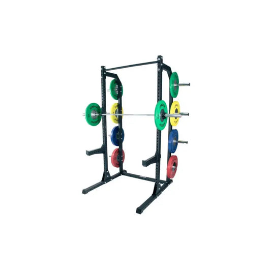 JORDAN HELIX Half Rack [LTR] | Compact Power Rack | J-Hooks, Safety Arms, Pull-Up Bar - Home Gym Pro