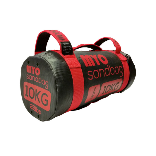 MYO Strength Sandbags – 5kg to 35kg (Durable, Multi-Grip, Colour-Coded)