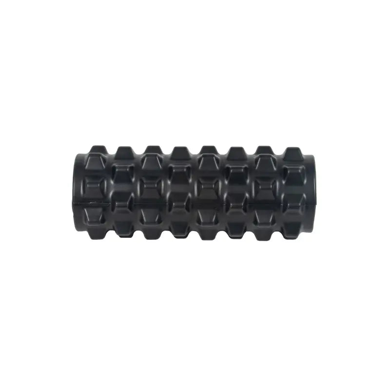 The Jordan Deep Tissue Foam Roller – High-Density Recovery Tool in black, featuring a grid pattern, is shown on a white background—perfect for muscle massage, physical therapy, and recovery.