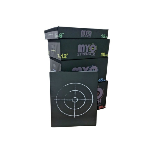 MYO Strength Soft Plyometric Platform Box Set – Stackable 5-Piece Jump Box Kit (7.5–60cm)
