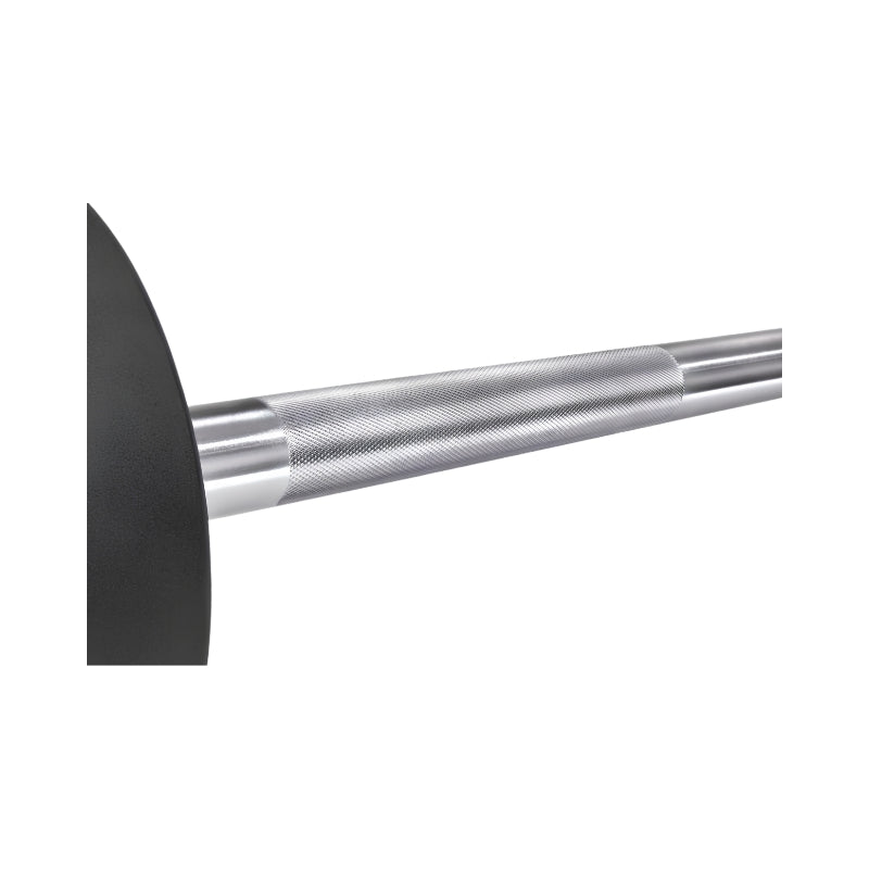 Come up of a fixed barbell with knurl grip
