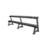 JORDAN 2-Tier Heavy-Duty Steel Dumbbell Storage Rack – 10 Pair - Home Gym Pro