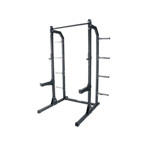 JORDAN HELIX Half Rack [LTR] | Compact Power Rack | J-Hooks, Safety Arms, Pull-Up Bar - Home Gym Pro
