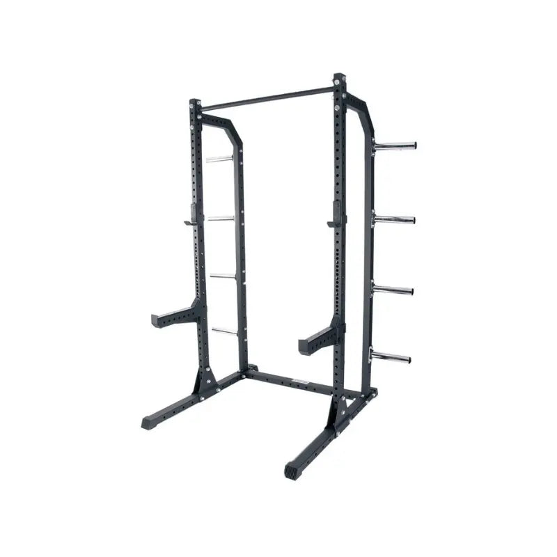JORDAN HELIX Half Rack [LTR] | Compact Power Rack | J-Hooks, Safety Arms, Pull-Up Bar - Home Gym Pro