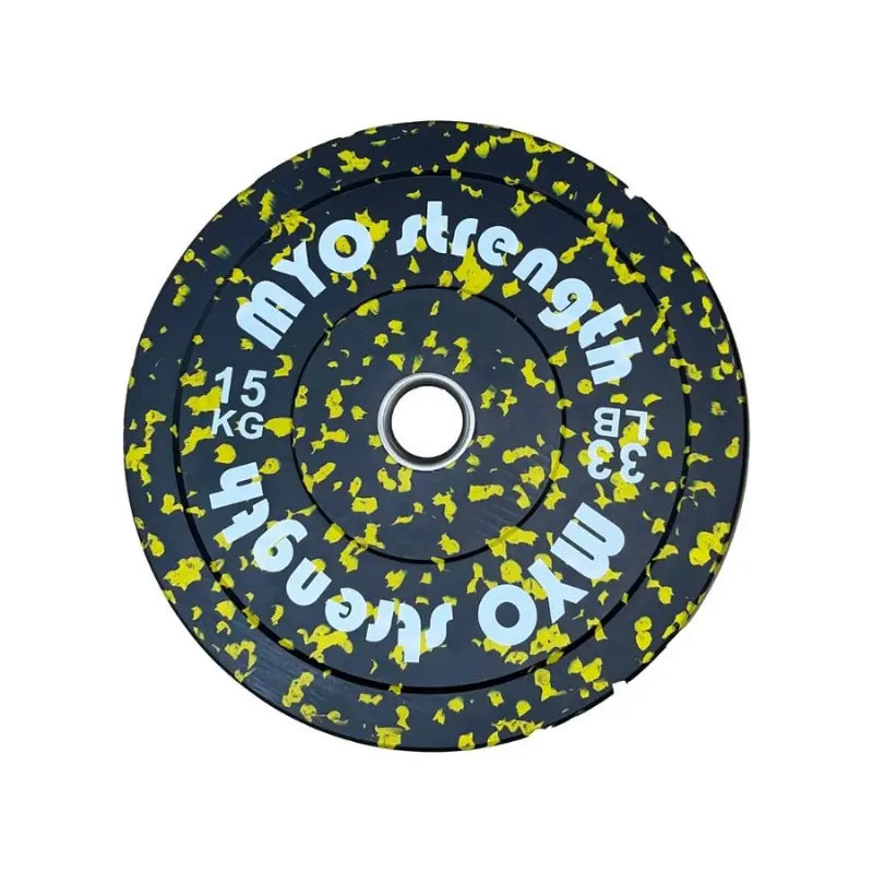 MYO Strength Olympic Rubber Speckled Bumper Plates – IWF Standard | Colour-Coded | 5kg–25kg MYO Strength