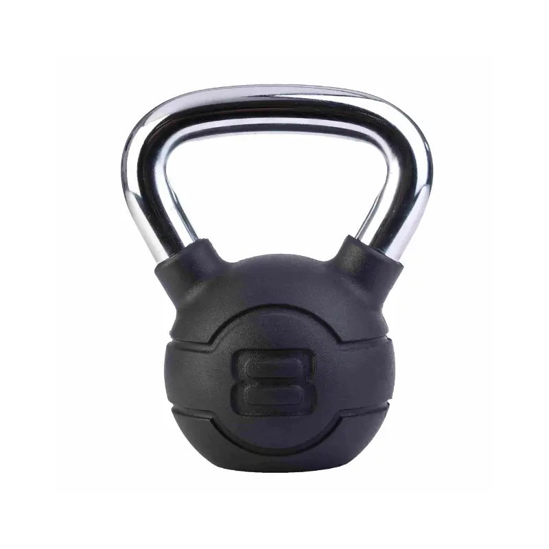 JORDAN Chrome/Rubber Kettlebells – 4kg to 24kg Set - Home Gym Pro