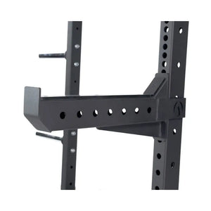 JORDAN HELIX Half Rack [LTR] | Compact Power Rack | J-Hooks, Safety Arms, Pull-Up Bar - Home Gym Pro