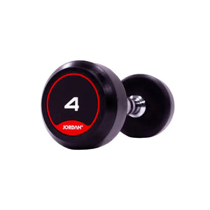 JORDAN Solid Rubber Dumbbells – Premium Weights for Strength & Functional Fitness - Home Gym Pro