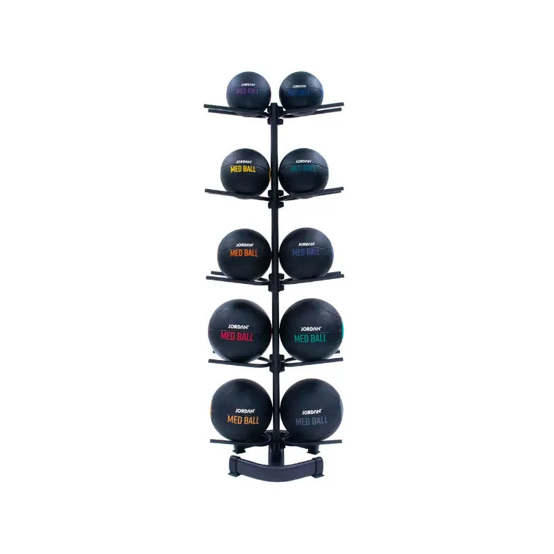 JORDAN Medicine / Slam Ball Storage Rack - 10 Balls – Organised Ball Holder for Home & Gym - Home Gym Pro