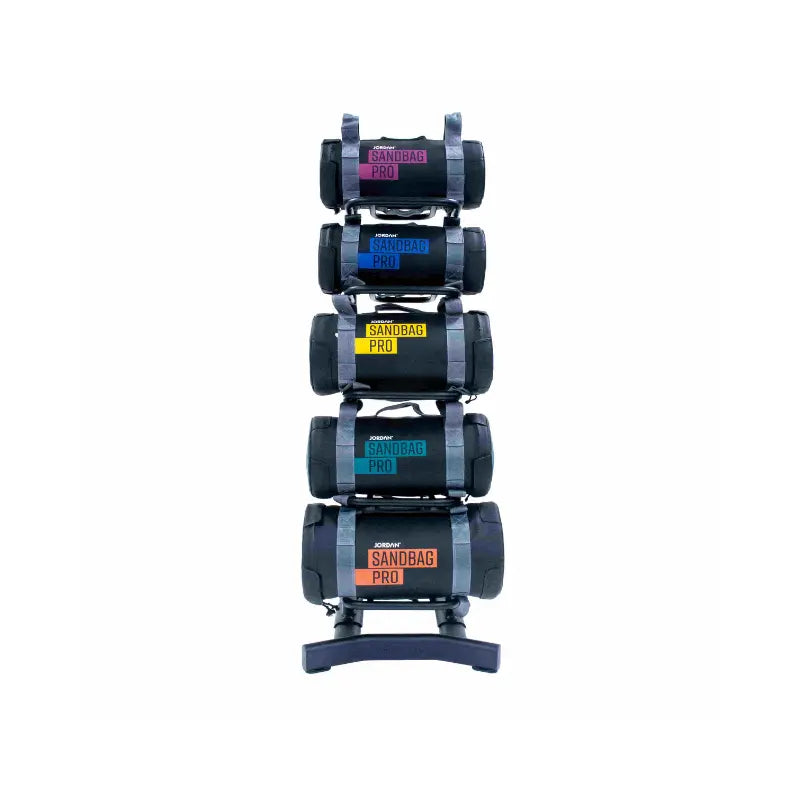 JORDAN Sandbag Storage Rack – 5-Slot Heavy-Duty Organiser - Home Gym Pro