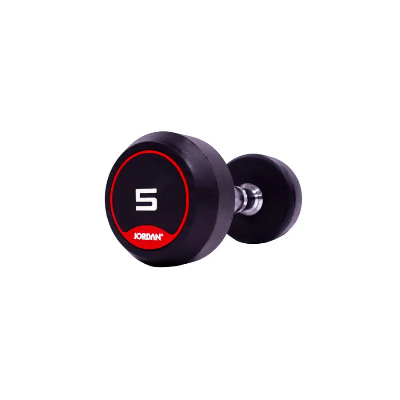 JORDAN Solid Rubber Dumbbells – Premium Weights for Strength & Functional Fitness - Home Gym Pro