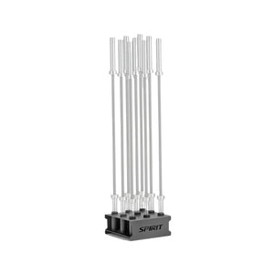 9 bar vertical storage unit black grey 
