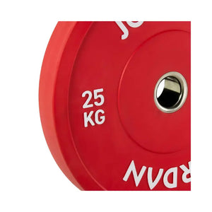 JORDAN Coloured Rubber Bumper Plates | Olympic Standard | 100kg & 150kg Sets Available - Home Gym Pro