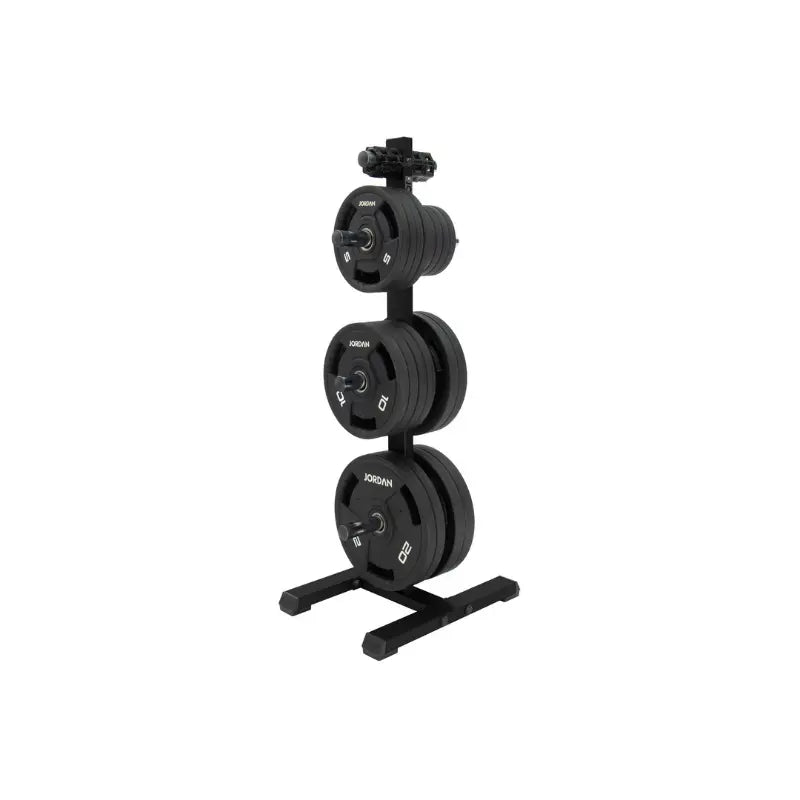 JORDAN Vertical Weight Plate Storage Tree | Olympic Plate Rack for Home & Garage Gyms - Home Gym Pro