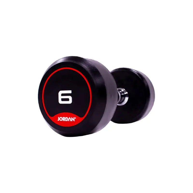 JORDAN Solid Rubber Dumbbells – Premium Weights for Strength & Functional Fitness - Home Gym Pro