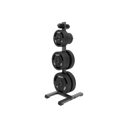 JORDAN Vertical Weight Plate Storage Tree | Olympic Plate Rack for Home & Garage Gyms