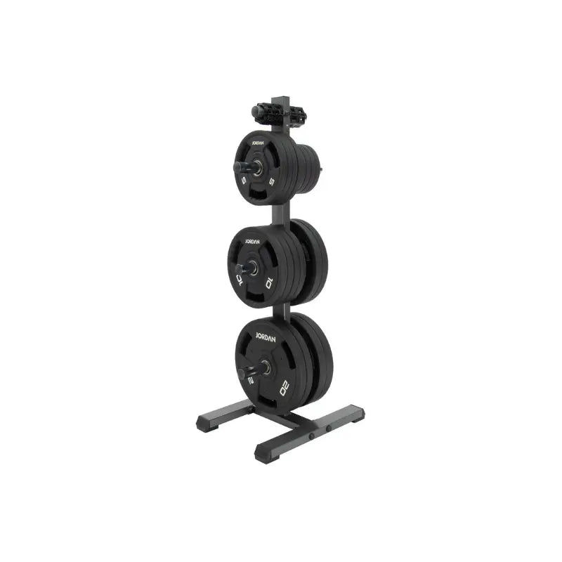JORDAN Vertical Weight Plate Storage Tree | Olympic Plate Rack for Home & Garage Gyms - Home Gym Pro