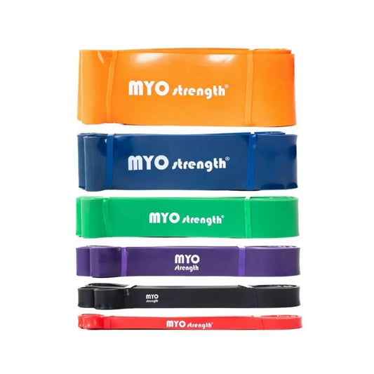 MYO Strength Resistance Bands – Colour-Coded Latex Power Bands for Strength, Mobility & Rehab MYO Strength
