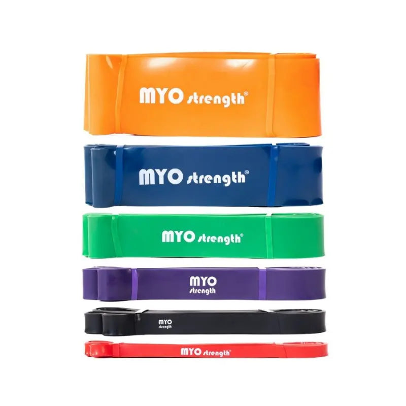 MYO Strength Resistance Bands – Colour-Coded Latex Power Bands for Strength, Mobility & Rehab MYO Strength