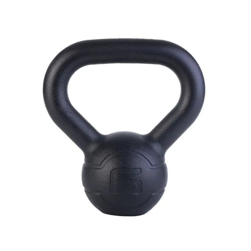 The JORDAN Cast Iron Kettlebell by Jordan features a one-piece design, wide handle, and “40” embossed on the front for weight. BSI approved and perfect for home strength workouts. Shown on a plain white background.