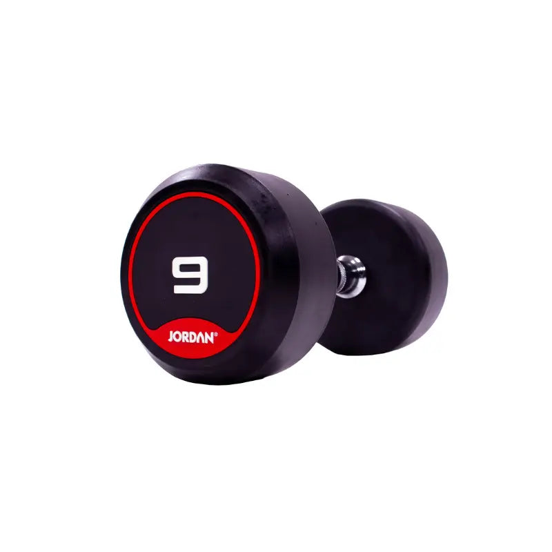 JORDAN Solid Rubber Dumbbells – Premium Weights for Strength & Functional Fitness - Home Gym Pro
