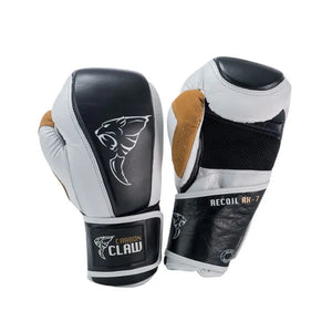 Pair of boxing gloves with 'Carbon Claw' branding on a white background