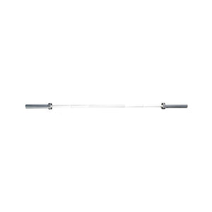 The JORDAN Lightweight Aluminium Technique Bar – 7kg Olympic Training Barbell (1830mm) by Jordan features metal sleeves on both ends, making it ideal for perfecting form during Olympic lifts. Shown isolated on a white background.