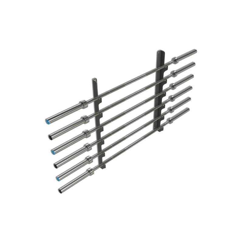 JORDAN Wall Mounted Olympic Bar Holder – 6-Bar Rack (SAVE 30%) Jordan