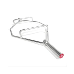 The Jordan Hex Bar – 6ft & 7ft Olympic Trap Bar features raised handles and a solid grip, ideal for weightlifting exercises like deadlifts, and serves as an alternative to traditional Olympic trap bars. Shown on a white background.